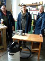 Dust extractor provided for the workshop of the Knighton Community Support Group